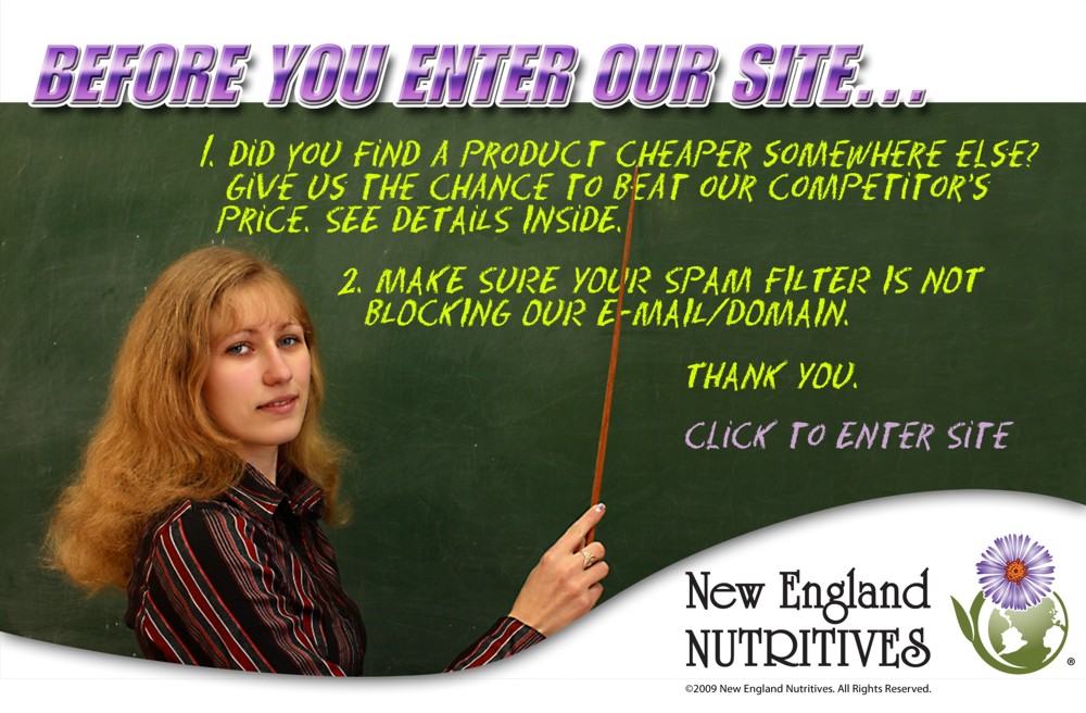 Teacher Says: BUY FROM New England Nutritives (R)